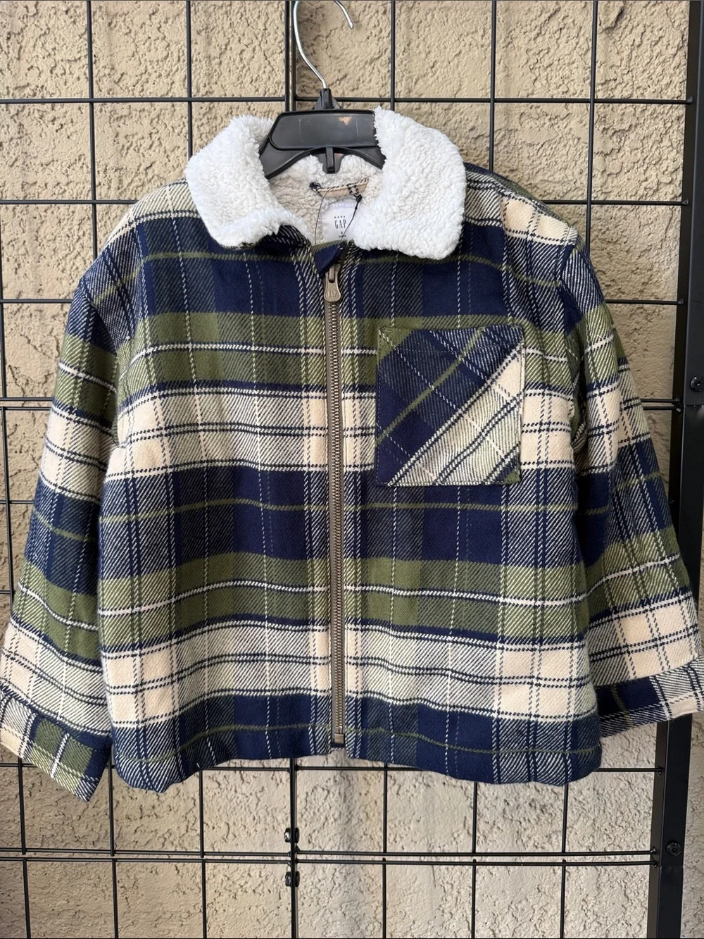 GAP cozy plaid